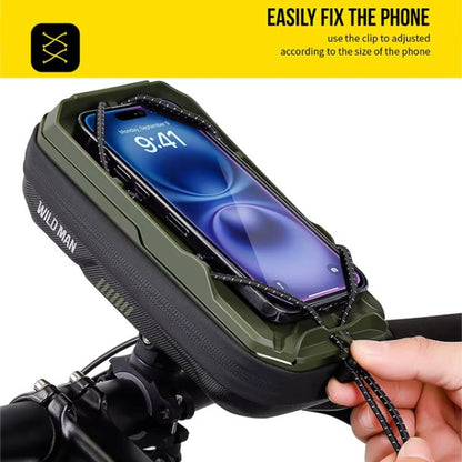 WILD MAN GX330 Mountain Bicycle Mobile Phone Holder EVA Hard Shell Handlebar Bag, GX330
