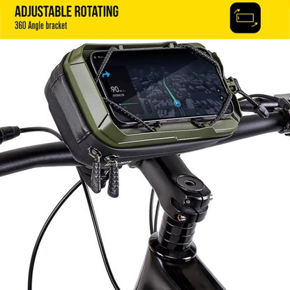 WILD MAN GX330 Mountain Bicycle Mobile Phone Holder EVA Hard Shell Handlebar Bag, GX330
