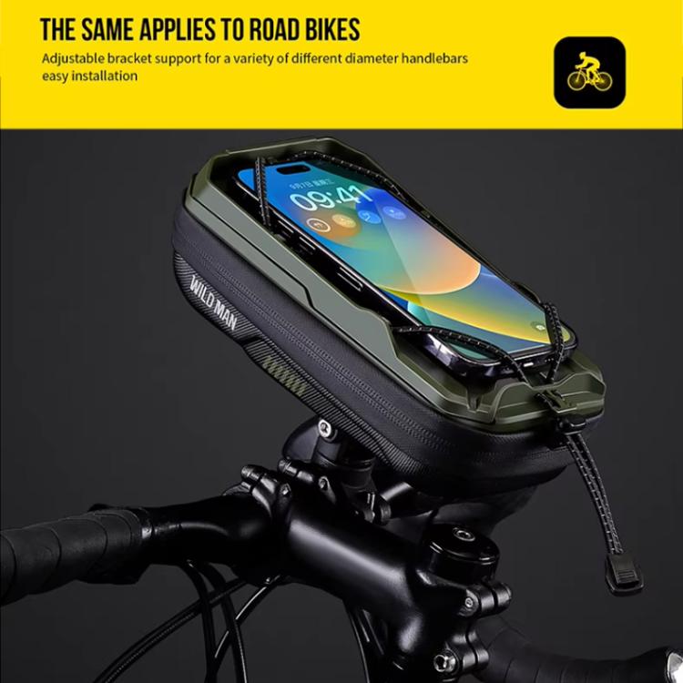 WILD MAN GX330 Mountain Bicycle Mobile Phone Holder EVA Hard Shell Handlebar Bag, GX330