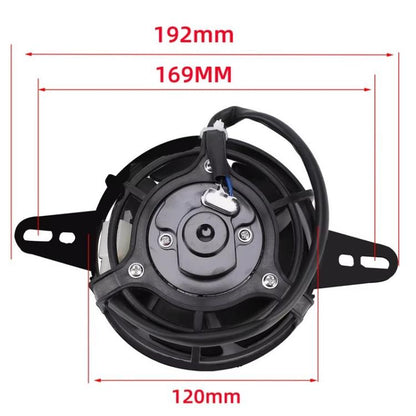 Motorcycle Cooling Fan ATV Beach Car Cold Water Tank Radiator