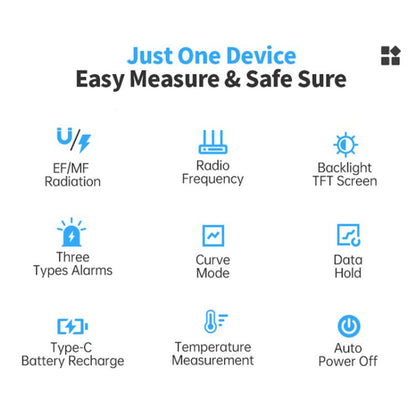 FNIRSI ERD-10 3 in 1 Electromagnetic Radiation Detector, FNIRSI ERD-10