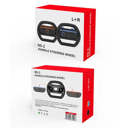For Nintendo Switch 2 Joy-Con 1pair iPlay HBS-2813 Controller Racing Simple Steering Wheel