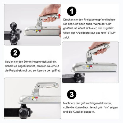 50mm Universal Ball Tow Bar Ball Trailer Coupling