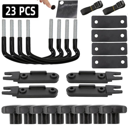 Car Roof Luggage Box Fixing Installation Accessories Roof U-bolt U-hook Clamp Kit, Car Roof Luggage U-bolt Clamp Kit