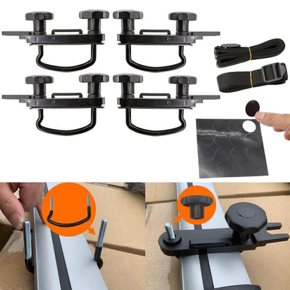 Car Roof Luggage Box Fixing Installation Accessories Roof U-bolt U-hook Clamp Kit, Car Roof Luggage U-bolt Clamp Kit