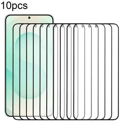 10pcs Front Screen Outer Glass Lens with OCA Optically Clear Adhesive, For Galaxy S26+ SM-S947B, For Galaxy M07 SM-M075F, For Galaxy M17 SM-M176B, For Galaxy S26 SM-S942B, For Galaxy A57 SM-A576B, For Galaxy A37 SM-A376B, For Galaxy S25 FE SM-S731B