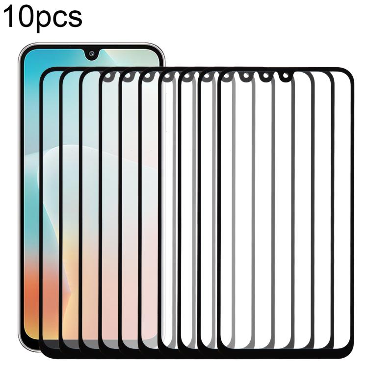 10pcs Front Screen Outer Glass Lens with OCA Optically Clear Adhesive, For Galaxy S26+ SM-S947B, For Galaxy M07 SM-M075F, For Galaxy M17 SM-M176B, For Galaxy S26 SM-S942B, For Galaxy A57 SM-A576B, For Galaxy A37 SM-A376B, For Galaxy S25 FE SM-S731B