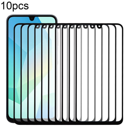 10pcs Front Screen Outer Glass Lens with OCA Optically Clear Adhesive, For Galaxy S26+ SM-S947B, For Galaxy M07 SM-M075F, For Galaxy M17 SM-M176B, For Galaxy S26 SM-S942B, For Galaxy A57 SM-A576B, For Galaxy A37 SM-A376B, For Galaxy S25 FE SM-S731B
