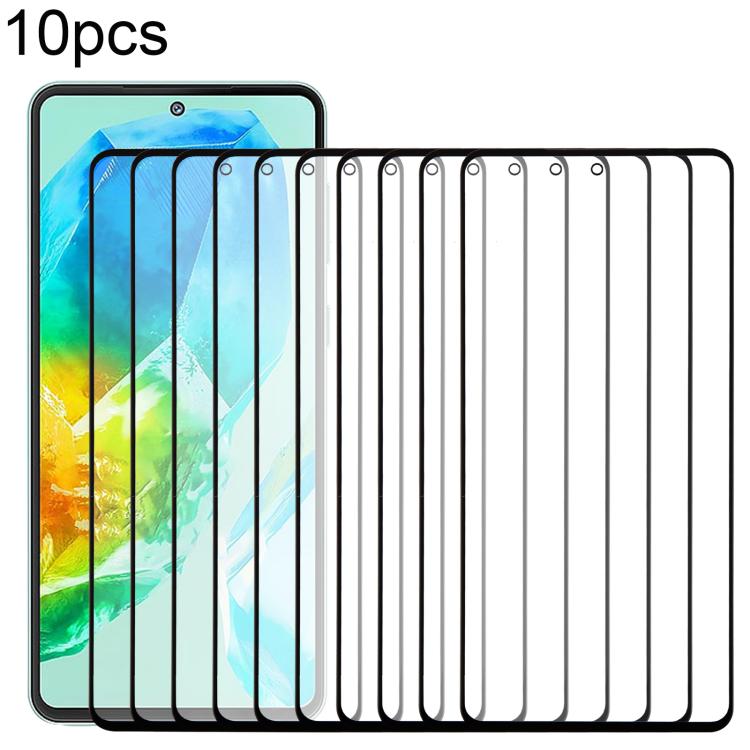10pcs Front Screen Outer Glass Lens with OCA Optically Clear Adhesive, For Galaxy S26+ SM-S947B, For Galaxy M07 SM-M075F, For Galaxy M17 SM-M176B, For Galaxy S26 SM-S942B, For Galaxy A57 SM-A576B, For Galaxy A37 SM-A376B, For Galaxy S25 FE SM-S731B