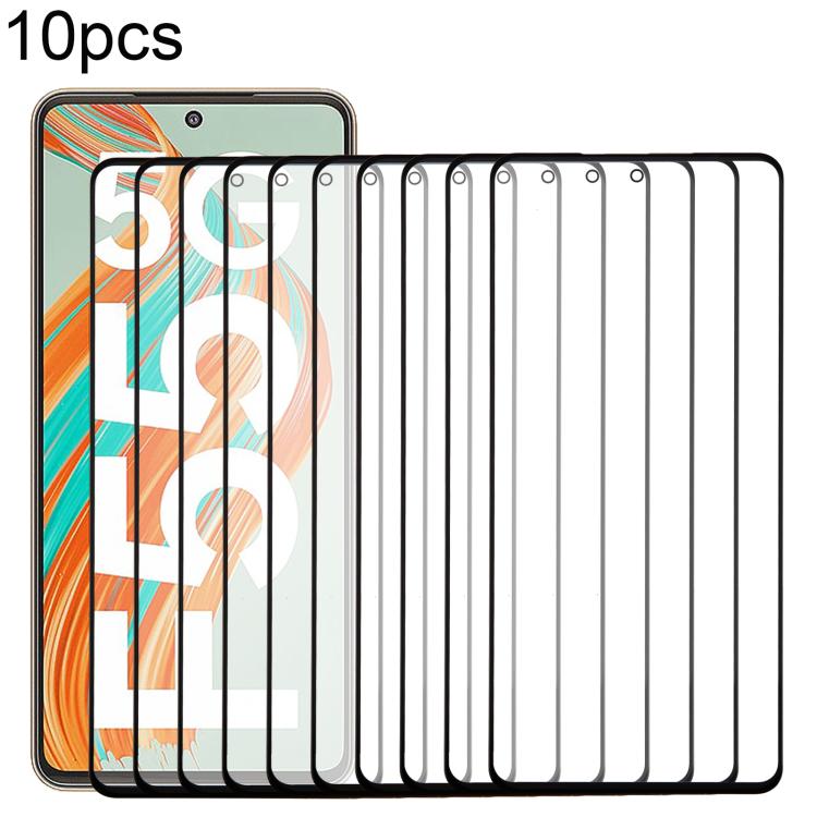 10pcs Front Screen Outer Glass Lens with OCA Optically Clear Adhesive, For Galaxy S26+ SM-S947B, For Galaxy M07 SM-M075F, For Galaxy M17 SM-M176B, For Galaxy S26 SM-S942B, For Galaxy A57 SM-A576B, For Galaxy A37 SM-A376B, For Galaxy S25 FE SM-S731B