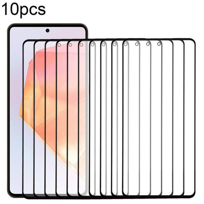 10pcs Front Screen Outer Glass Lens with OCA Optically Clear Adhesive, For Galaxy S26+ SM-S947B, For Galaxy M07 SM-M075F, For Galaxy M17 SM-M176B, For Galaxy S26 SM-S942B, For Galaxy A57 SM-A576B, For Galaxy A37 SM-A376B, For Galaxy S25 FE SM-S731B