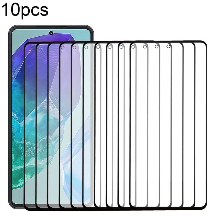 10pcs Front Screen Outer Glass Lens with OCA Optically Clear Adhesive, For Galaxy S26+ SM-S947B, For Galaxy M07 SM-M075F, For Galaxy M17 SM-M176B, For Galaxy S26 SM-S942B, For Galaxy A57 SM-A576B, For Galaxy A37 SM-A376B, For Galaxy S25 FE SM-S731B