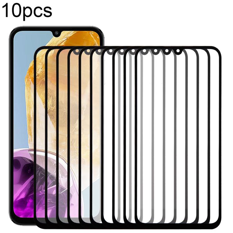10pcs Front Screen Outer Glass Lens with OCA Optically Clear Adhesive, For Galaxy S26+ SM-S947B, For Galaxy M07 SM-M075F, For Galaxy M17 SM-M176B, For Galaxy S26 SM-S942B, For Galaxy A57 SM-A576B, For Galaxy A37 SM-A376B, For Galaxy S25 FE SM-S731B