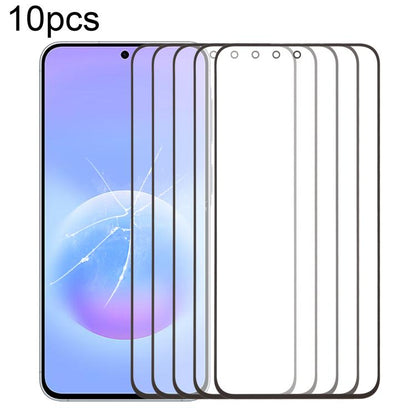 10pcs Front Screen Outer Glass Lens with OCA Optically Clear Adhesive, For Galaxy S26+ SM-S947B, For Galaxy M07 SM-M075F, For Galaxy M17 SM-M176B, For Galaxy S26 SM-S942B, For Galaxy A57 SM-A576B, For Galaxy A37 SM-A376B, For Galaxy S25 FE SM-S731B