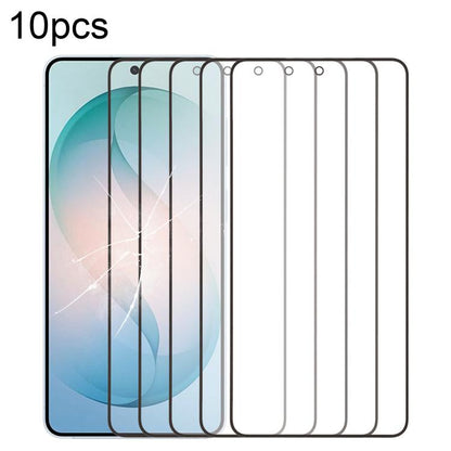 10pcs Front Screen Outer Glass Lens with OCA Optically Clear Adhesive, For Galaxy S26+ SM-S947B, For Galaxy M07 SM-M075F, For Galaxy M17 SM-M176B, For Galaxy S26 SM-S942B, For Galaxy A57 SM-A576B, For Galaxy A37 SM-A376B, For Galaxy S25 FE SM-S731B