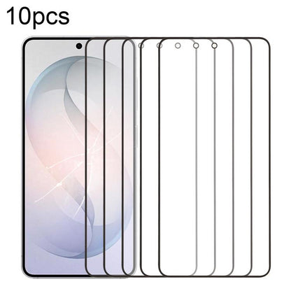 10pcs Front Screen Outer Glass Lens with OCA Optically Clear Adhesive, For Galaxy S26+ SM-S947B, For Galaxy M07 SM-M075F, For Galaxy M17 SM-M176B, For Galaxy S26 SM-S942B, For Galaxy A57 SM-A576B, For Galaxy A37 SM-A376B, For Galaxy S25 FE SM-S731B