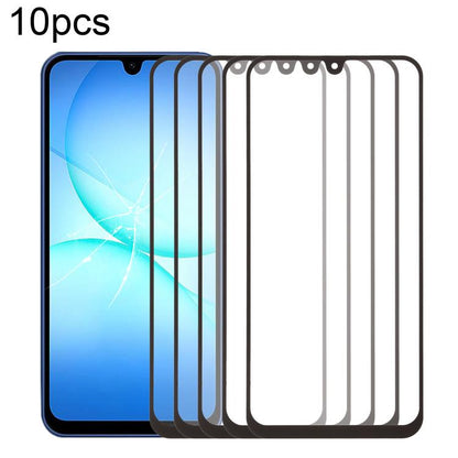 10pcs Front Screen Outer Glass Lens with OCA Optically Clear Adhesive, For Galaxy S26+ SM-S947B, For Galaxy M07 SM-M075F, For Galaxy M17 SM-M176B, For Galaxy S26 SM-S942B, For Galaxy A57 SM-A576B, For Galaxy A37 SM-A376B, For Galaxy S25 FE SM-S731B
