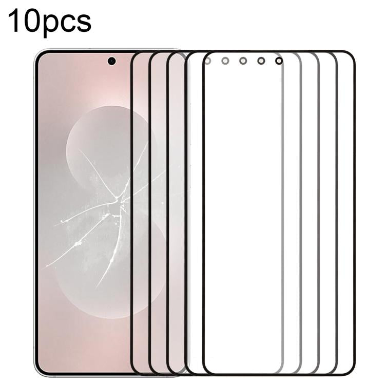 10pcs Front Screen Outer Glass Lens with OCA Optically Clear Adhesive, For Galaxy S26+ SM-S947B, For Galaxy M07 SM-M075F, For Galaxy M17 SM-M176B, For Galaxy S26 SM-S942B, For Galaxy A57 SM-A576B, For Galaxy A37 SM-A376B, For Galaxy S25 FE SM-S731B