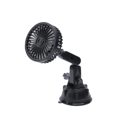 Multifunctional Car Suction Cup Fan 360 Degree Rotation Adjustable Single Head Fan, Short Rod, Long Rod
