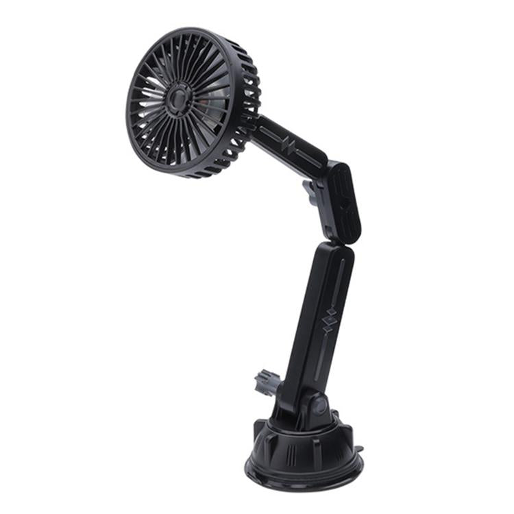 Multifunctional Car Suction Cup Fan 360 Degree Rotation Adjustable Single Head Fan, Short Rod, Long Rod