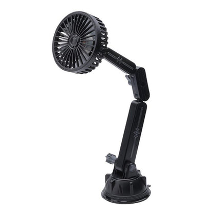 Multifunctional Car Suction Cup Fan 360 Degree Rotation Adjustable Single Head Fan, Short Rod, Long Rod