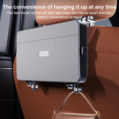 K255 Car Seat Back Storage Rack Multifunctional Tissue Box Water Cup Holder Car Rear Seat Tray Desk, Car Seat Back Storage Rack