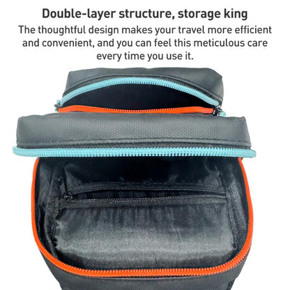 For Nintendo Switch 2 iPlay HBS-2844 Colorblock Crossbody Game Console Storage Bag