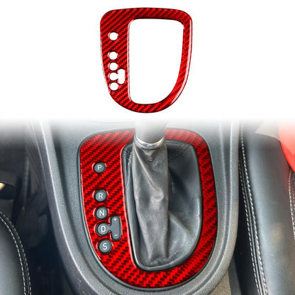 Carbon Fiber Car Gear Position Panel Decorative Sticker for SEAT Leon 2005-2012, Gear Position Panel, Left Driver, Gear Position Panel, Right Driver