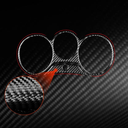 2pcs/Set Carbon Fiber Car Speedometer Surrounded Panel Decorative Sticker for SEAT Leon 2005-2012, Left and Right Driver, Speedometer Surrounded Panel