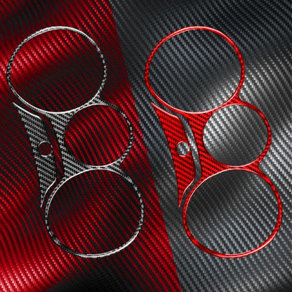 2pcs/Set Carbon Fiber Car Speedometer Surrounded Panel Decorative Sticker for SEAT Leon 2005-2012, Left and Right Driver, Speedometer Surrounded Panel