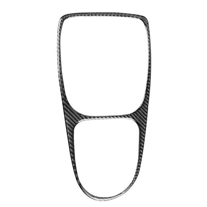 Carbon Fiber Car Gear Shift Frame Decorative Sticker for SEAT Leon 2005-2012, Left and Right Driver, Gear Shift Frame