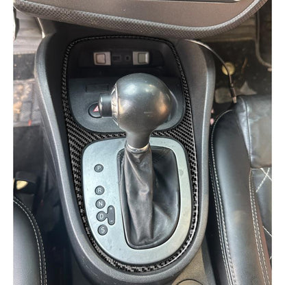 Carbon Fiber Car Gear Shift Frame Decorative Sticker for SEAT Leon 2005-2012, Left and Right Driver, Gear Shift Frame