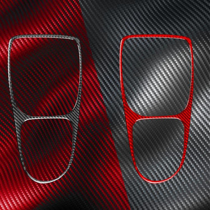 Carbon Fiber Car Gear Shift Frame Decorative Sticker for SEAT Leon 2005-2012, Left and Right Driver, Gear Shift Frame