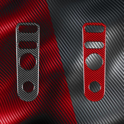 Carbon Fiber Car Rear Mirror Adjustment Panel B Decorative Sticker for SEAT Leon 2005-2012, Left and Right Driver, Rear Mirror Adjustment Panel B