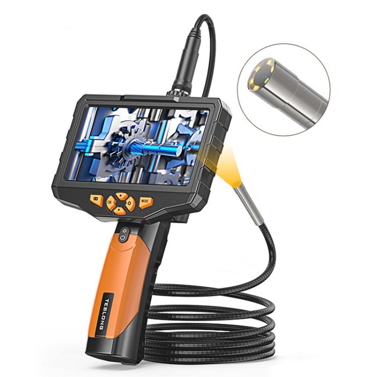 TESLONG NTS300 5 Inch Large Screen Industrial Endoscope Auto Repair Tools, 7.6mm Single Lens / 3m, 7.6mm Single Lens / 5m, 5.5mm Single Lens / 1m, 5.5mm Single Lens / 3m, 3.9mm Single Lens / 1m, 3.9mm Single Lens / 3m, 8mm Dual Lens / 1m