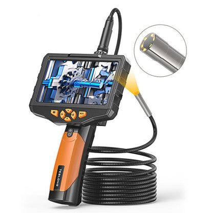 TESLONG NTS300 5 Inch Large Screen Industrial Endoscope Auto Repair Tools, 7.6mm Single Lens / 3m, 7.6mm Single Lens / 5m, 5.5mm Single Lens / 1m, 5.5mm Single Lens / 3m, 3.9mm Single Lens / 1m, 3.9mm Single Lens / 3m, 8mm Dual Lens / 1m
