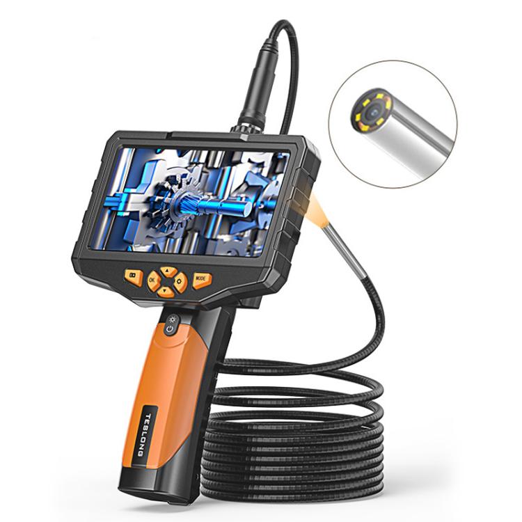 TESLONG NTS300 5 Inch Large Screen Industrial Endoscope Auto Repair Tools, 7.6mm Single Lens / 3m, 7.6mm Single Lens / 5m, 5.5mm Single Lens / 1m, 5.5mm Single Lens / 3m, 3.9mm Single Lens / 1m, 3.9mm Single Lens / 3m, 8mm Dual Lens / 1m