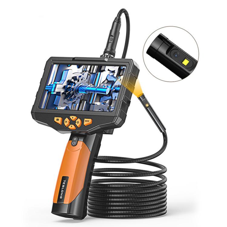 TESLONG NTS300 5 Inch Large Screen Industrial Endoscope Auto Repair Tools, 7.6mm Single Lens / 3m, 7.6mm Single Lens / 5m, 5.5mm Single Lens / 1m, 5.5mm Single Lens / 3m, 3.9mm Single Lens / 1m, 3.9mm Single Lens / 3m, 8mm Dual Lens / 1m