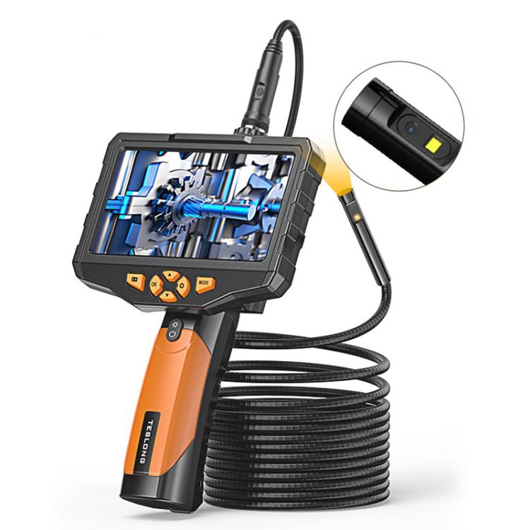 TESLONG NTS300 5 Inch Large Screen Industrial Endoscope Auto Repair Tools, 7.6mm Single Lens / 3m, 7.6mm Single Lens / 5m, 5.5mm Single Lens / 1m, 5.5mm Single Lens / 3m, 3.9mm Single Lens / 1m, 3.9mm Single Lens / 3m, 8mm Dual Lens / 1m