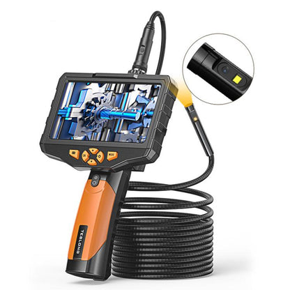 TESLONG NTS300 5 Inch Large Screen Industrial Endoscope Auto Repair Tools, 7.6mm Single Lens / 3m, 7.6mm Single Lens / 5m, 5.5mm Single Lens / 1m, 5.5mm Single Lens / 3m, 3.9mm Single Lens / 1m, 3.9mm Single Lens / 3m, 8mm Dual Lens / 1m