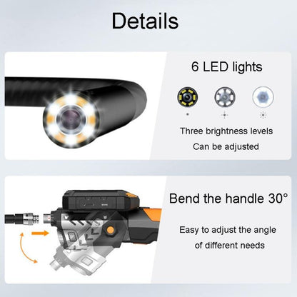 TESLONG NTS300 5 Inch Large Screen Industrial Endoscope Auto Repair Tools, 7.6mm Single Lens / 3m, 7.6mm Single Lens / 5m, 5.5mm Single Lens / 1m, 5.5mm Single Lens / 3m, 3.9mm Single Lens / 1m, 3.9mm Single Lens / 3m, 8mm Dual Lens / 1m