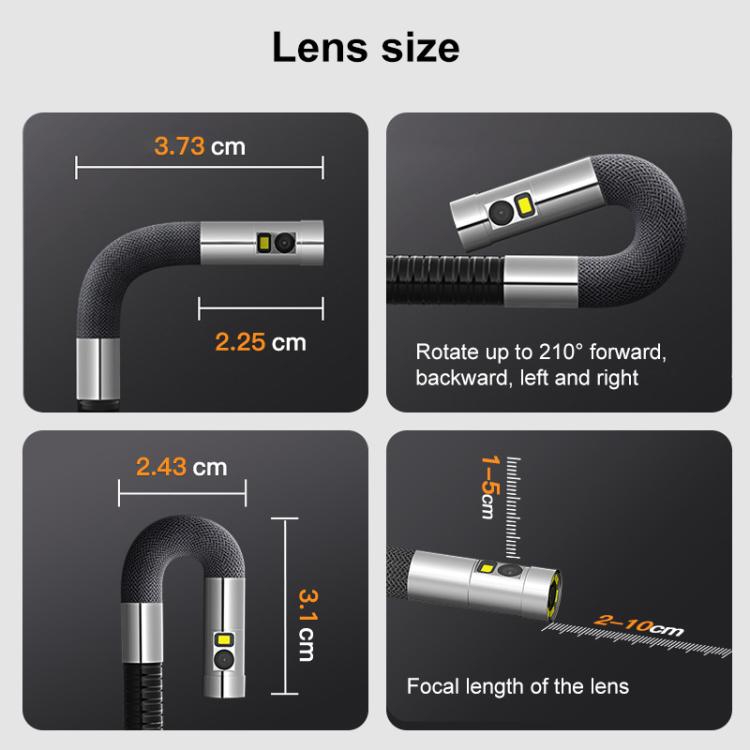 TESLONG TF600 6 Inch Screen 360 Degree Steering Industrial Endoscope Supports Wi-Fi 1.55m Cable Length, 3.9mm Single Lens, 6.5mm Single Lens, 6.5mm Dual Lens