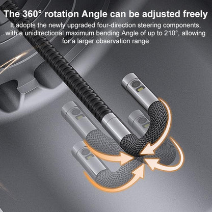 TESLONG TF600 6 Inch Screen 360 Degree Steering Industrial Endoscope Supports Wi-Fi 1.55m Cable Length, 3.9mm Single Lens, 6.5mm Single Lens, 6.5mm Dual Lens