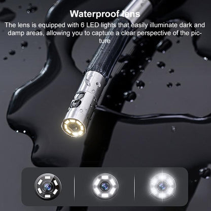 TESLONG TF600 6 Inch Screen 360 Degree Steering Industrial Endoscope Supports Wi-Fi 1.55m Cable Length, 3.9mm Single Lens, 6.5mm Single Lens, 6.5mm Dual Lens