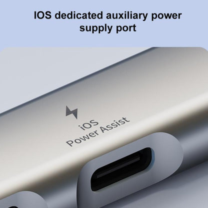 USB / Type-C / 8 Pin to 3.5mm, PD, 2 x USB, Type-C HUB Adapter 5 in 1 Docking Station, 5-in-1 3.5mm