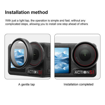 For DJI Action 5 Pro Camera Lens Filter, CPL, ND8, ND16, ND32, ND64, UV, Diffusion 1/4