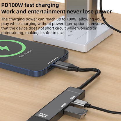 Type-C to Type-C, USB-A, HDMI HUB Docking Station, Type-C to Type-C+USB+HDMI