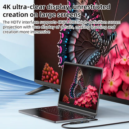 Type-C to Type-C, USB-A, HDMI HUB Docking Station, Type-C to Type-C+USB+HDMI