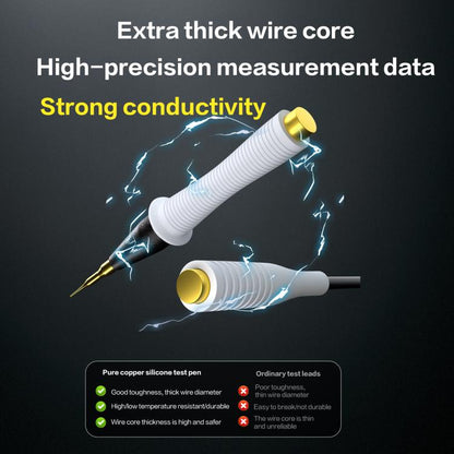 i2C Pure Copper Silicone Probe Detection Pen, Bend Plug Without Stainless Steel Needle, Straight Plug Without Stainless Steel Needle, Straight Plug