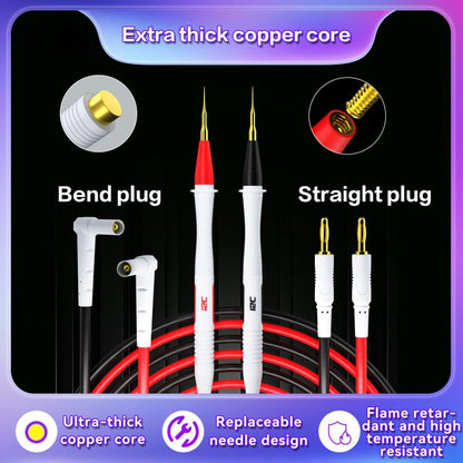 i2C Pure Copper Silicone Probe Detection Pen, Bend Plug Without Stainless Steel Needle, Straight Plug Without Stainless Steel Needle, Straight Plug